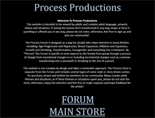 Tablet Screenshot of process-productions.com